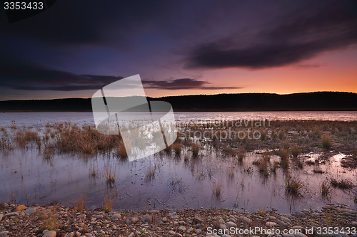 Image of Sundown and last light  over Penrith Lakes