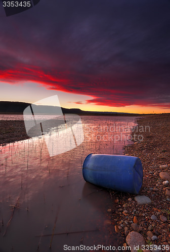 Image of Sunset over Lake Burralow Penrith