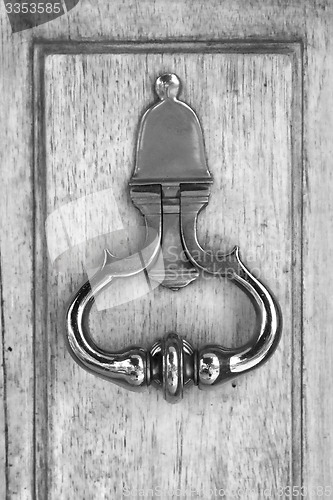 Image of  knocker in door la boca  buenos aires 