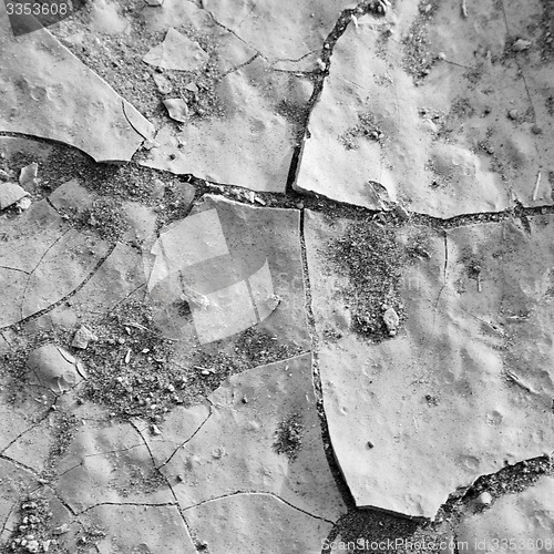Image of cracked sand in morocco africa desert abstract macro