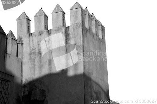 Image of morocco land construction and history in the sky