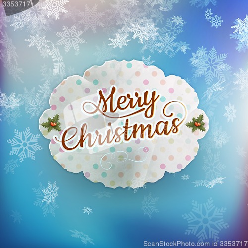 Image of Merry Christmas greeting card. EPS 10