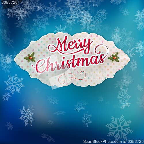 Image of Merry Christmas greeting card. EPS 10