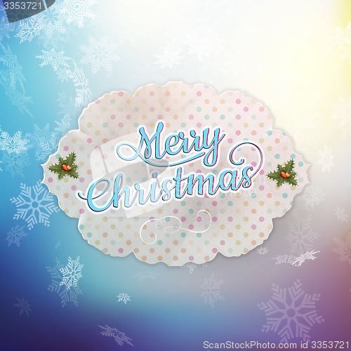 Image of Merry Christmas greeting card. EPS 10