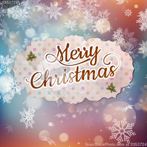 Image of Merry Christmas greeting card. EPS 10