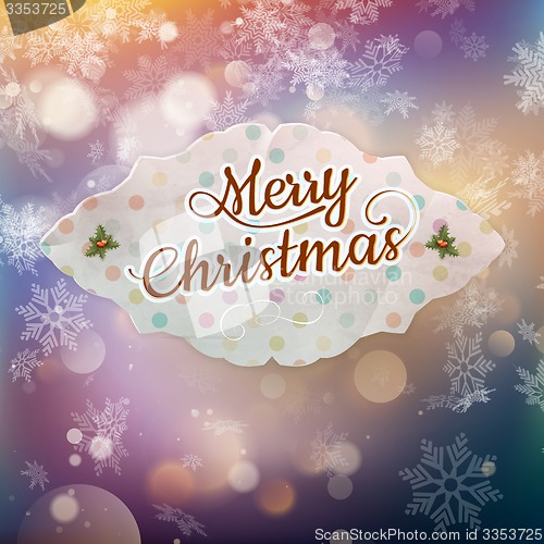 Image of Merry Christmas greeting card. EPS 10