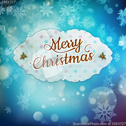 Image of Merry Christmas greeting card. EPS 10