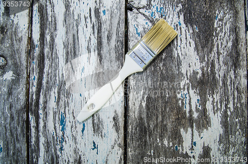 Image of One paintbrush