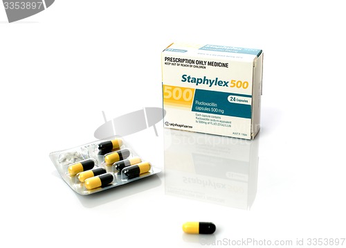 Image of Prescription Medicine - Staphylex antibiotic capsules