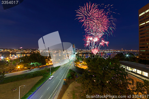 Image of 4th of July Fireworks Portland Oregon