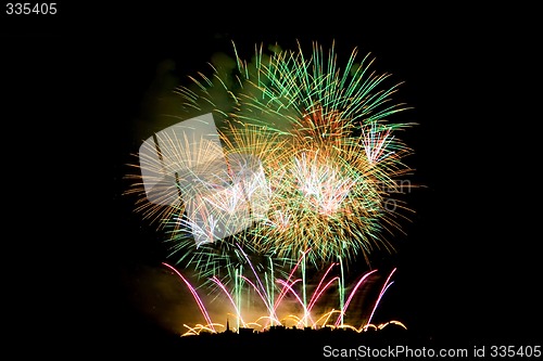 Image of Fireworks Lighting up the Sky