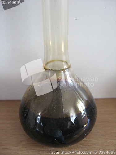 Image of sample of oil in a flask