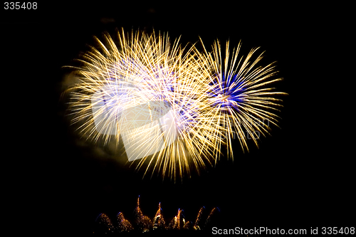 Image of Fireworks Lighting up the Sky