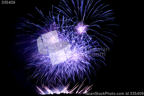 Image of Fireworks Lighting up the Sky