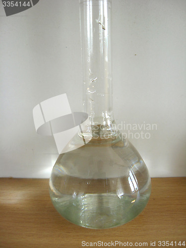 Image of sample of water in a flask