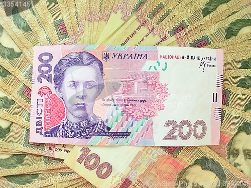 Image of background of the Ukrainian money