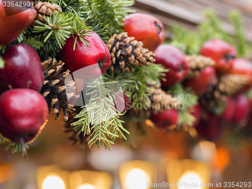 Image of Apple decoration Christmas Market