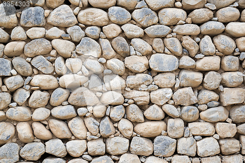 Image of wall with pebbles