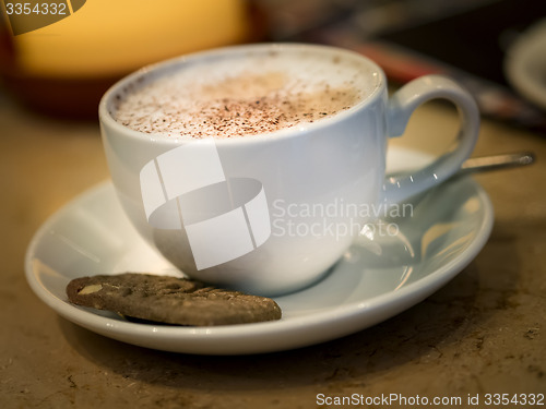 Image of cup of cappuccino