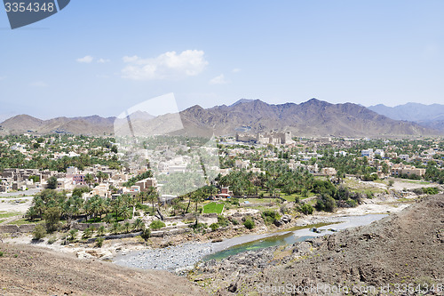 Image of Cityscape and landscape with Fort Bahla