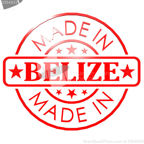 Image of Made in Belize red seal