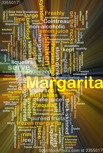 Image of Margarita background concept glowing