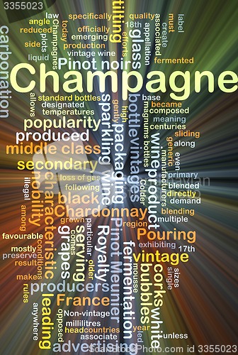 Image of Champagne background concept glowing