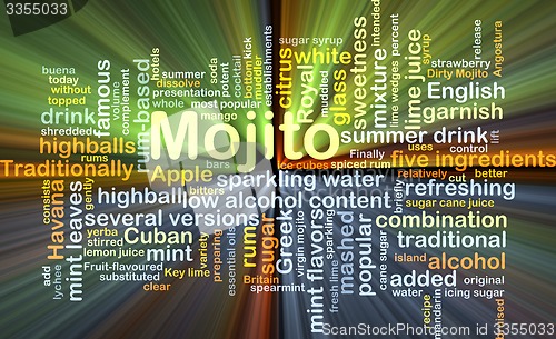 Image of Mojito background concept glowing