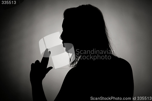 Image of Silhouette of a girl