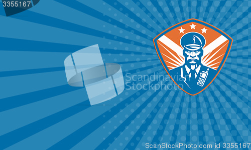 Image of Business card Policeman Security Guard Police Officer Crest