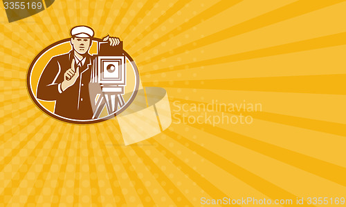 Image of Business card Photographer Vintage Camera Front Retro