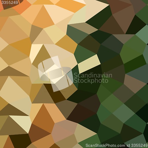 Image of Bronze Yellow Abstract Low Polygon Background