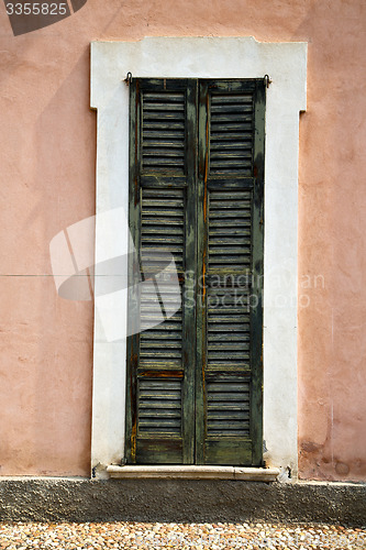 Image of orange europe  italy  lombardy       in  the milano old   sidewa