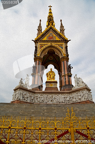 Image of albert monument in london england kingdome and old construction