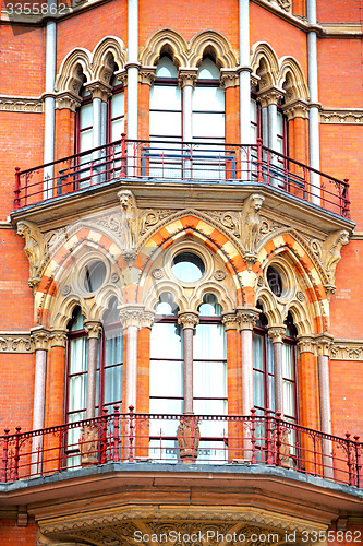 Image of old wall architecture in   windows   exterior    