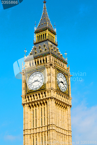 Image of london big ben and historical old construction england  