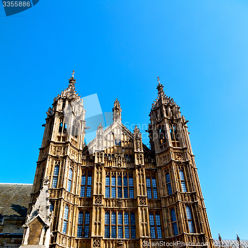 Image of old in london  historical    parliament glass  window    structu