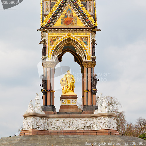 Image of albert monument in london england kingdome and old construction