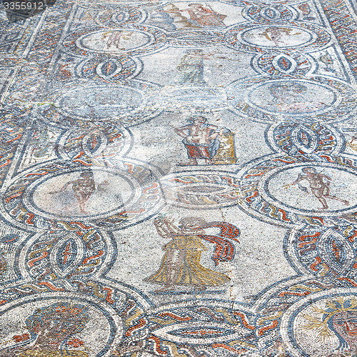 Image of roof mosaic in the old city morocco africa and history travel