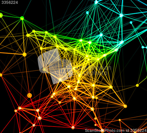 Image of Abstract network connection background