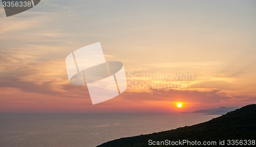 Image of ocean sunset