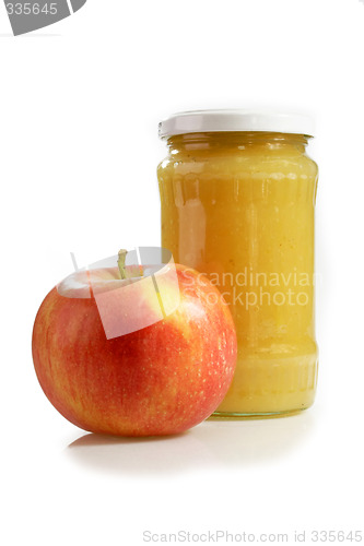 Image of Container with apple compote
