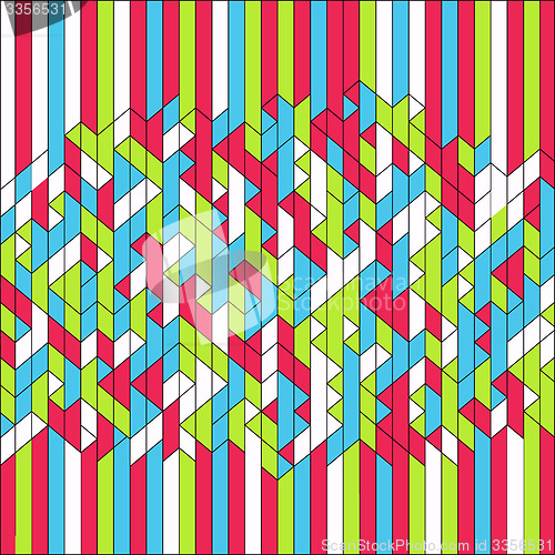 Image of Abstract Geometric Background. Mosaic. Vector Illustration. 
