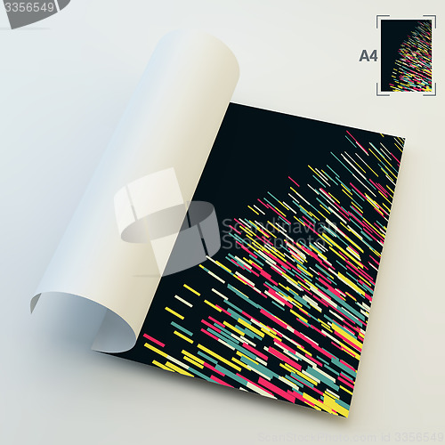 Image of A4 Business Blank. Abstract Background. Vector Illustration. 