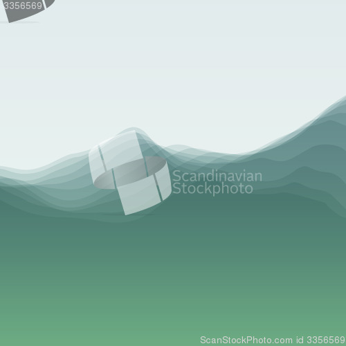 Image of Water Wave. Vector Illustration For Your Design. 