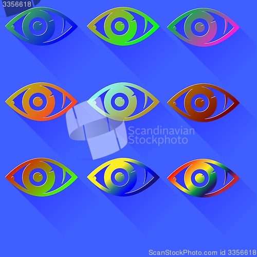 Image of Colored Eye Icon
