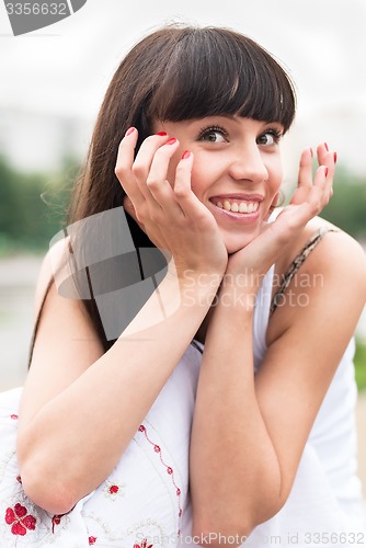 Image of Young smiling woman