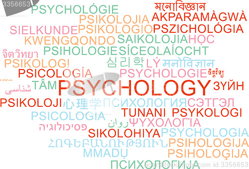 Image of Psychology multilanguage wordcloud background concept