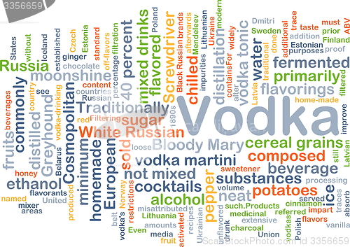 Image of Vodka background concept