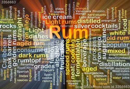 Image of Rum background concept glowing